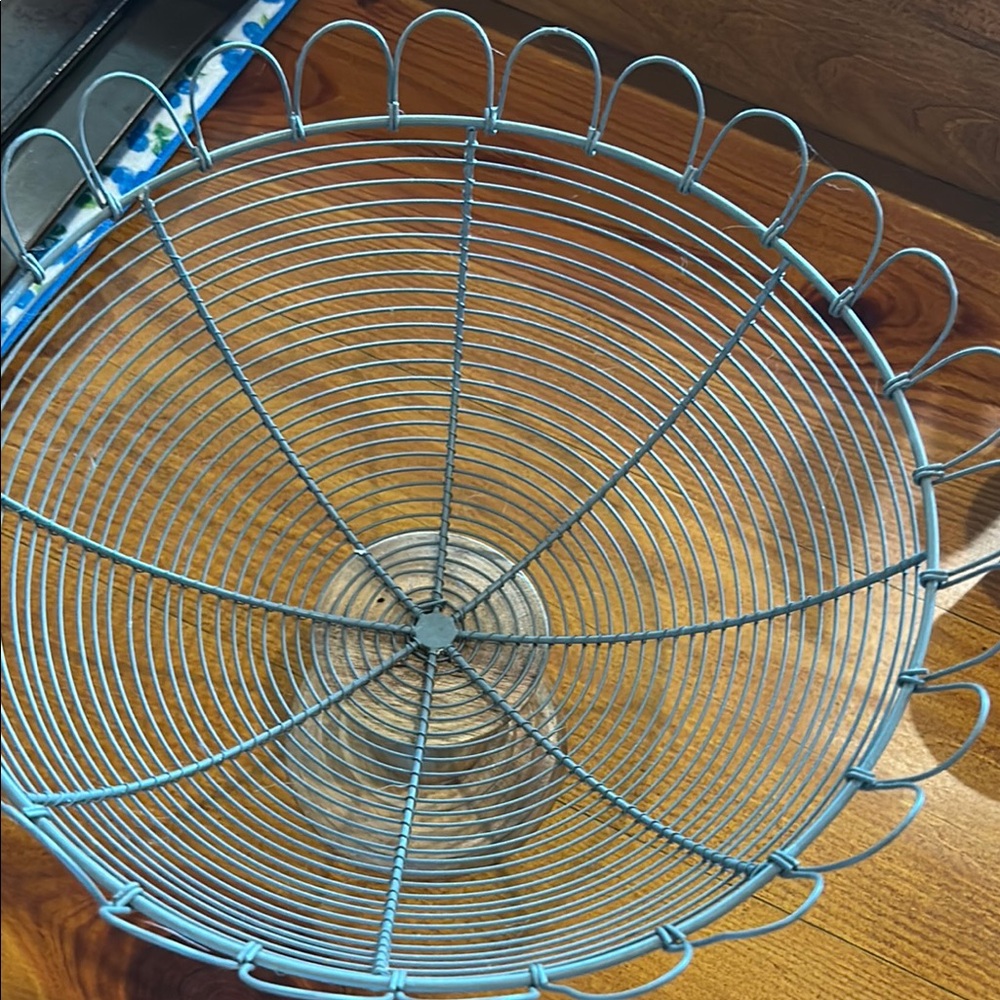 Blue Wire Basket